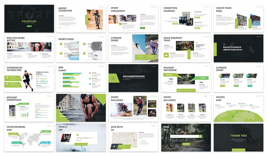 展览体育赛事活动推广宣传Keynote模板 - PPT派