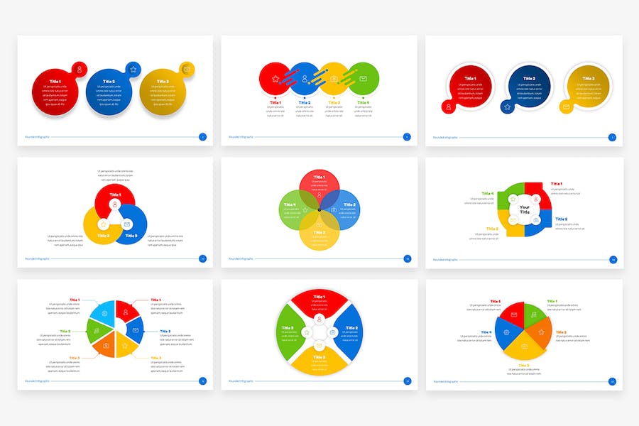 欧美风格创意信息图形PPT模板 - PPT派