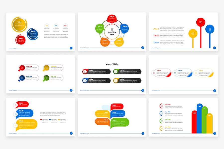 欧美风格创意信息图形PPT模板 - PPT派