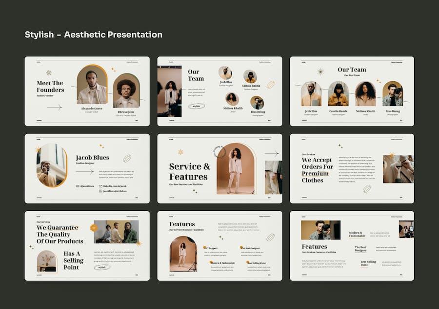 时尚服装品牌展示推介方案PPT模板 - PPT派