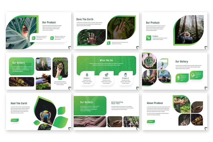 绿色环保可持续发展主题Keynote模板 - PPT派