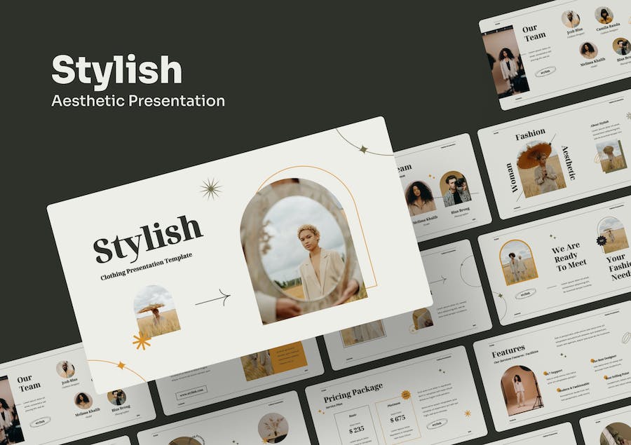 时尚服装品牌展示推介方案PPT模板 - PPT派