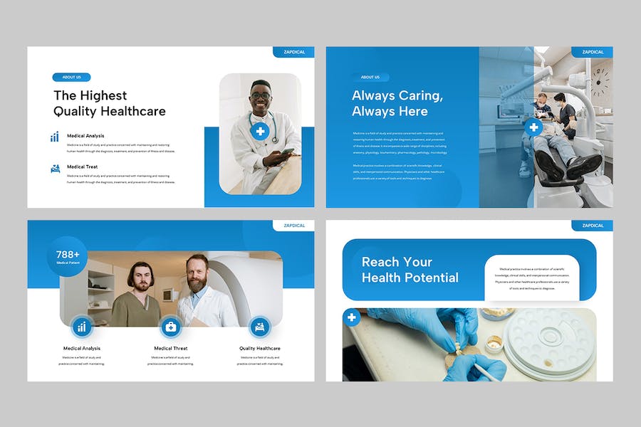 医疗健康医学学术报告PPT模板 - PPT派