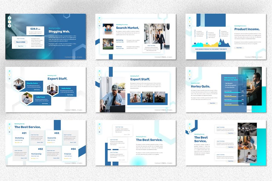 营销推广策略方案Keynote模板 - PPT派