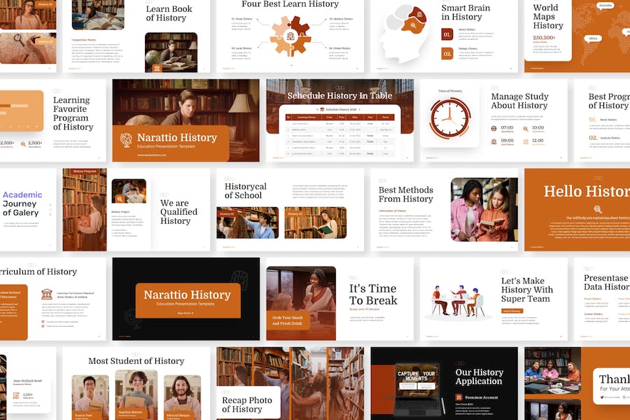 历史教育知识传播方案PPT模板 - PPT派