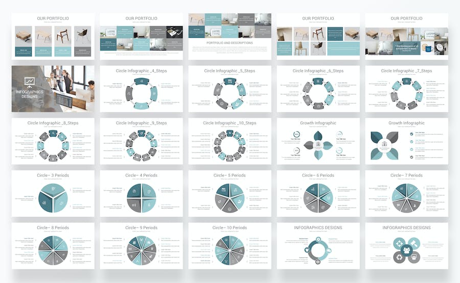 商业套装综合展示方案PPT模板 - PPT派