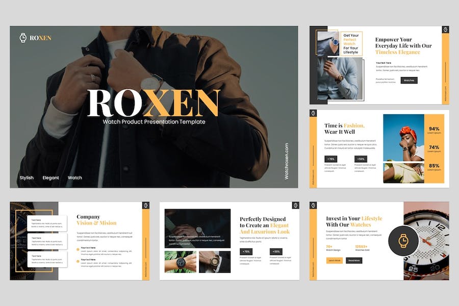 手表产品展示推介宣传营销品牌方案PPT模板 - PPT派