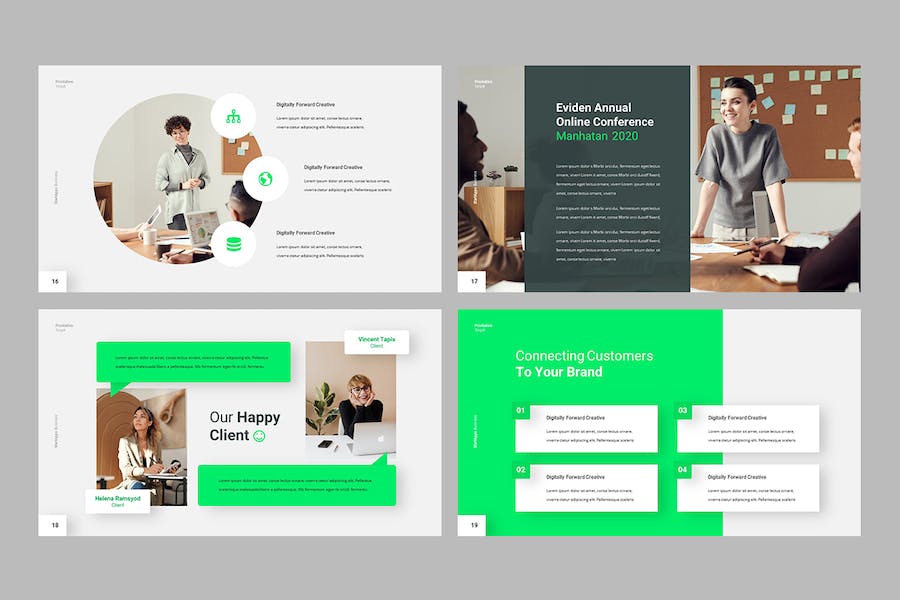 创业项目商业计划书路演Keynote模板 - PPT派