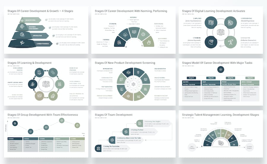 产品开发阶段流程管理展示PPT模板 - PPT派