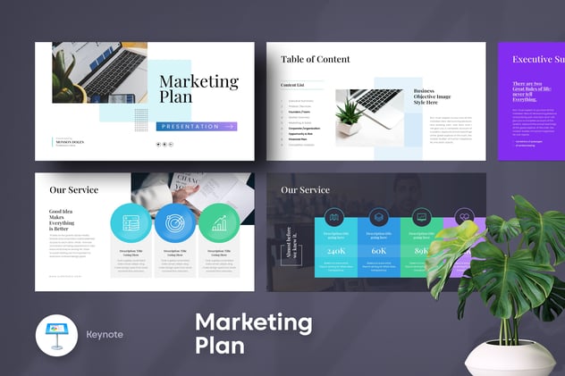 营销计划执行方案Keynote模板 - PPT派