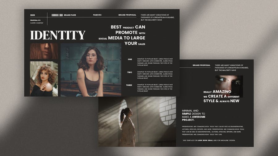 高级复古品牌建设项目提案Keynote模板 - PPT派