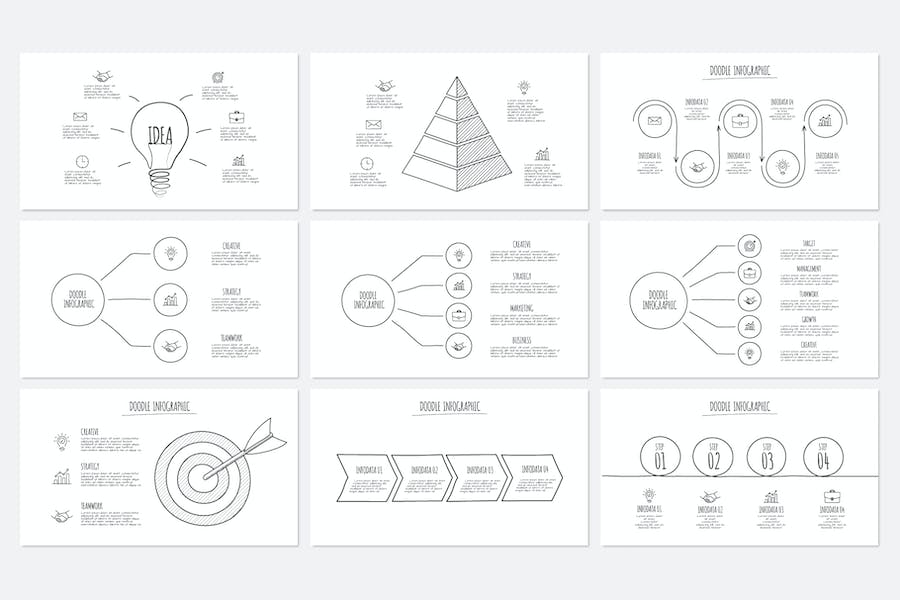 涂鸦动画信息图形图表讲述展示分析PPT模板 - PPT派