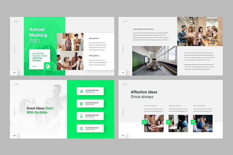 创业项目商业计划书路演Keynote模板 - PPT派