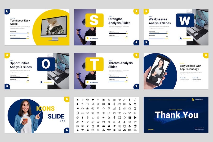 人工智能技术应用讲述知识传播展示PPT模板 - PPT派