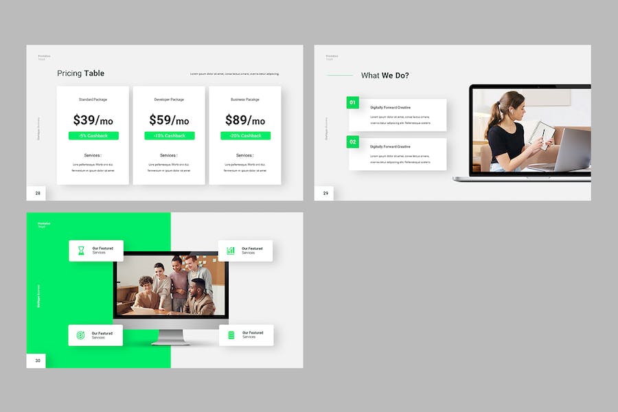 创业项目商业计划书路演Keynote模板 - PPT派