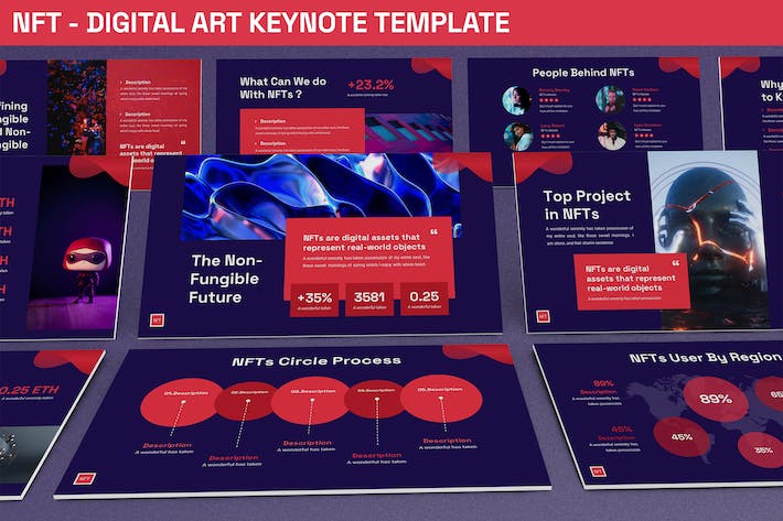 虚拟数字艺术未来科技人工智能keynote主题演讲模板- PPT派