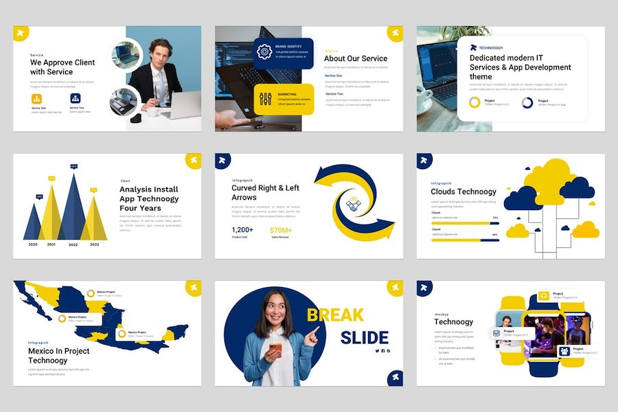 人工智能技术应用讲述知识传播展示PPT模板 - PPT派