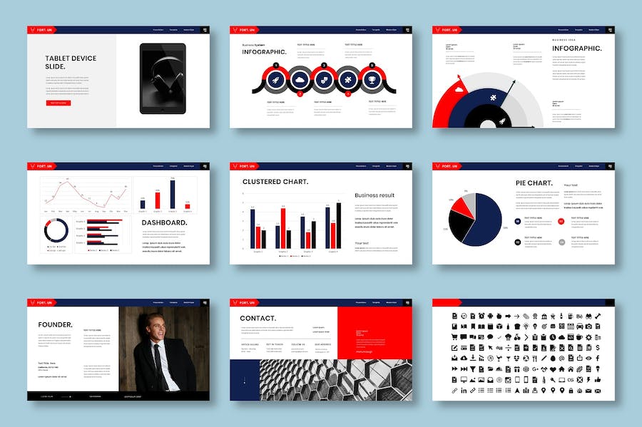 商务企业品牌视觉形象宣传推广PPT模板 - PPT派