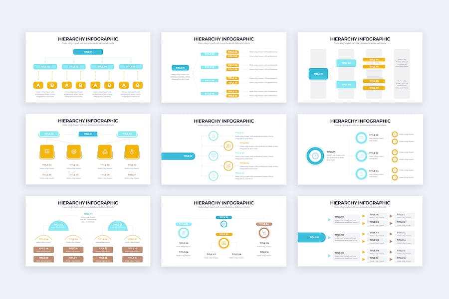 企业组织架构图业务层级结构Keynote模板 - PPT派