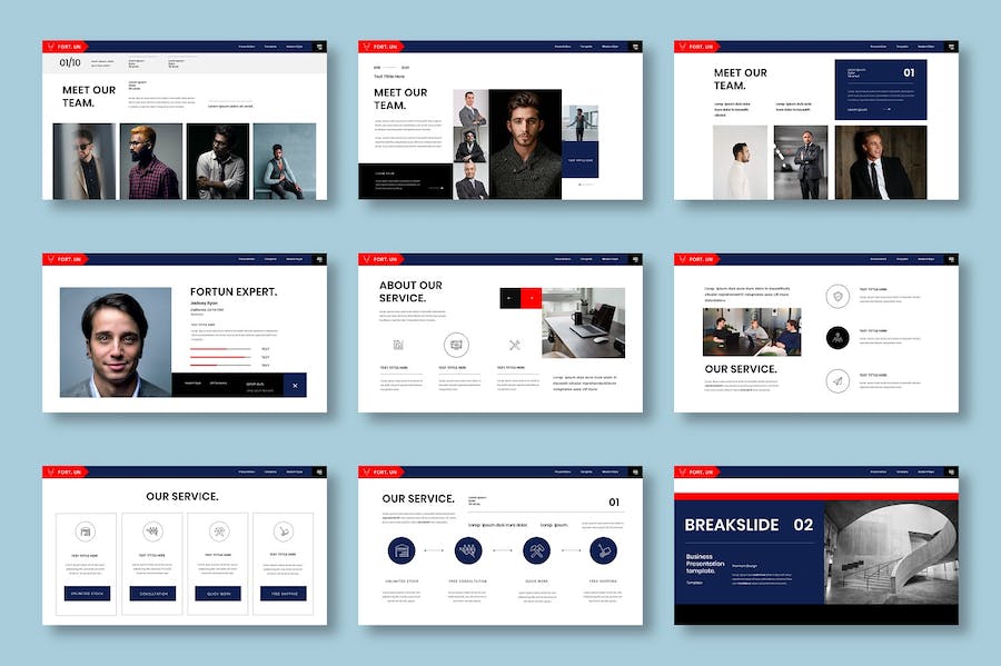 商务企业品牌视觉形象宣传推广PPT模板 - PPT派