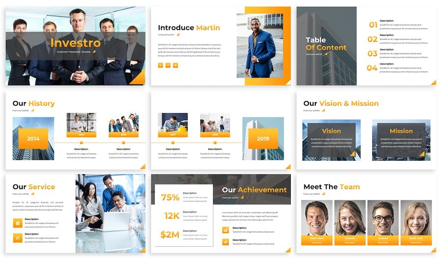 投资者融资计划书项目方案PPT模板 - PPT派