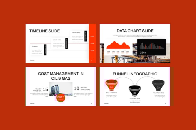 石油能源行业项目方案PPT模板 - PPT派