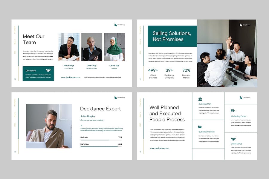 专业商务咨询Keynote演示模板 - PPT派