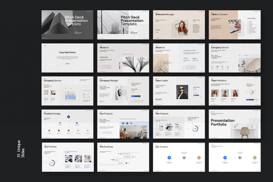企业产品服务商业路演推介PPT模板 - PPT派