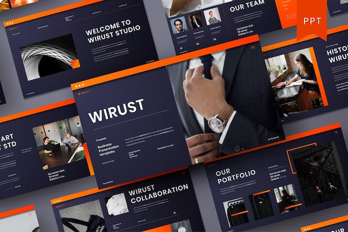 企业产品服务解决方案展示介绍PPT模板 - PPT派