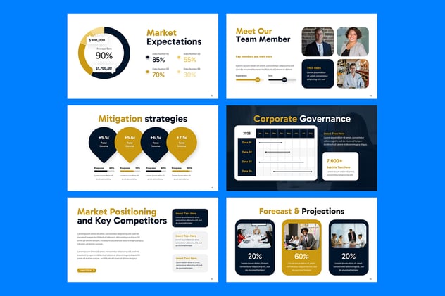 经济报道财务分析业绩展示PPT模板 - PPT派