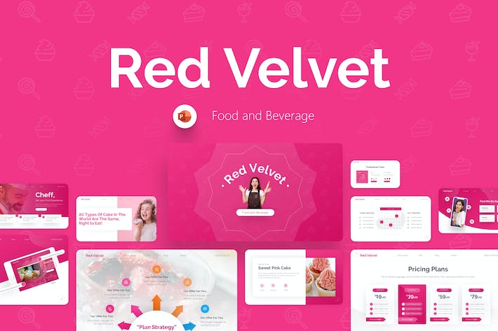 Red-velvet-food-and-beverage-powerpoint-template- PPT派