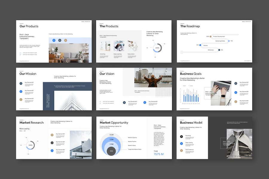 企业产品服务商业路演推介PPT模板 - PPT派