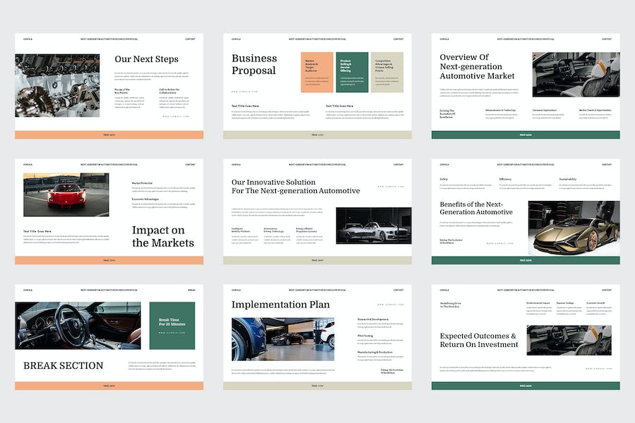 汽车科技创新方案Keynote模板 - PPT派