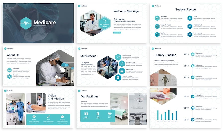 医疗保险健康保障服务方案Keynote模板 - PPT派