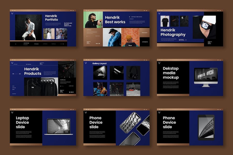 商业品牌创意展示方案PPT模板 - PPT派