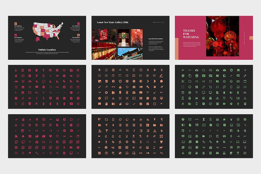 中国新年传统贺岁庆祝指南PPT模板 - PPT派