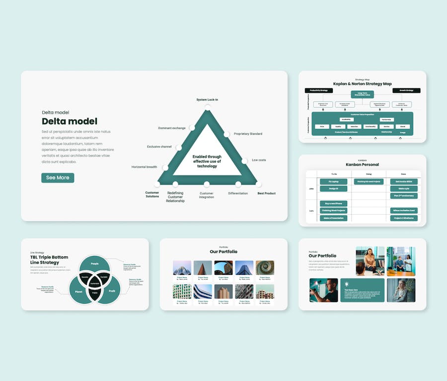 蓝色项目管理流程演示汇报PPT模板 - PPT派