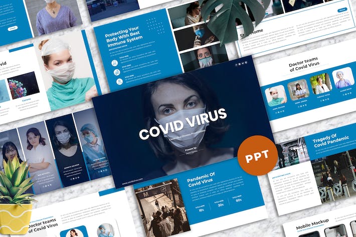 医疗防护知识科普讲座PPT模板 - PPT派