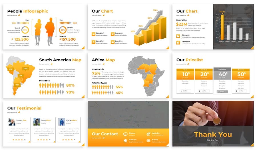 投资者融资计划书项目方案PPT模板 - PPT派