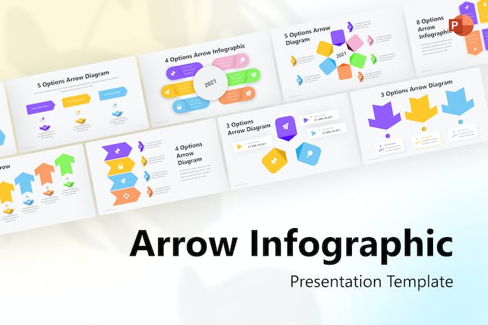 箭头-信息图表-PowerPoint-模板- PPT派