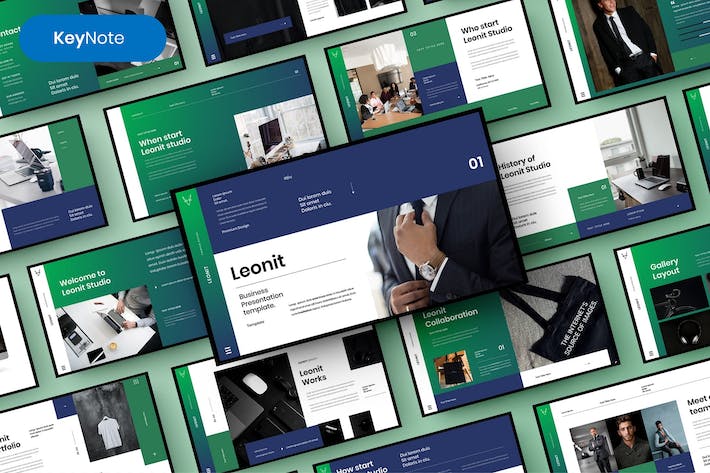 绿色环保商务企业社会责任Keynote模板 - PPT派