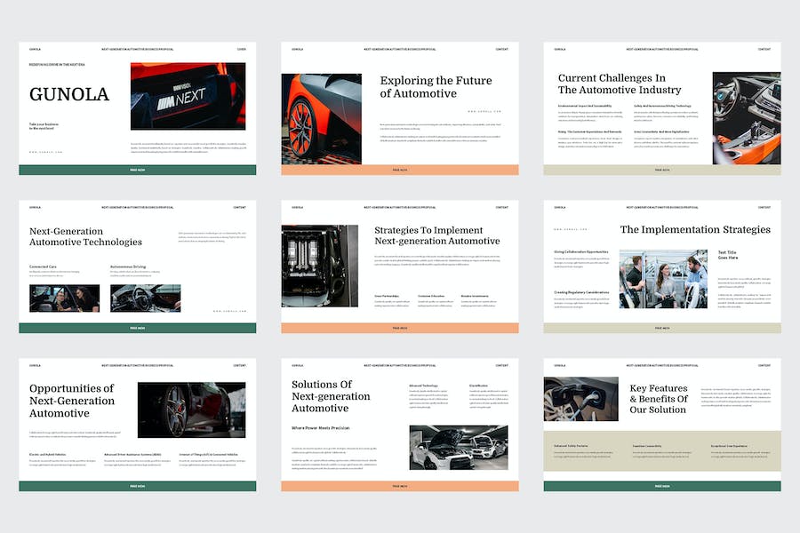 汽车科技创新方案Keynote模板 - PPT派