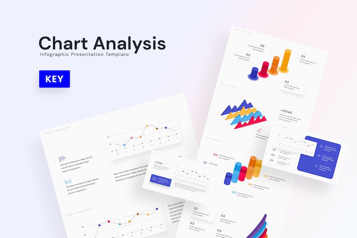 图表数据分析可视化信息图形Keynote模板 - PPT派