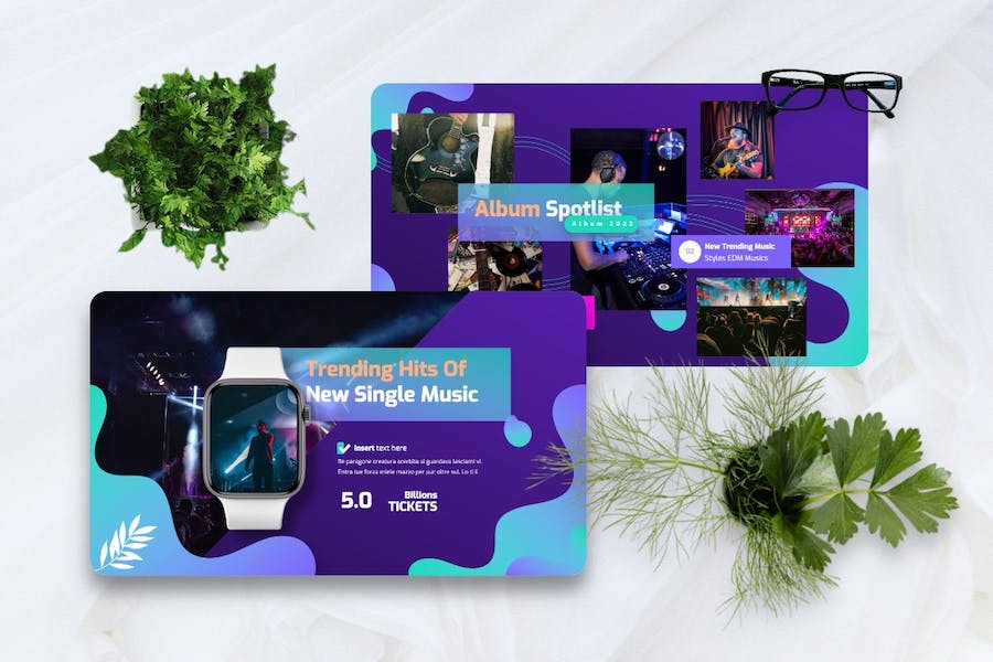 音乐在线平台品牌推广Keynote模板 - PPT派