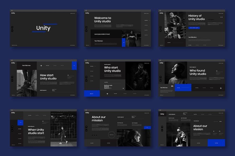 统一品牌商务企业服务介绍Keynote模板 - PPT派