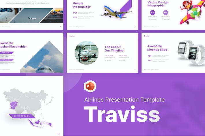 旅游-航空公司-现代-PowerPoint-模板 - PPT派