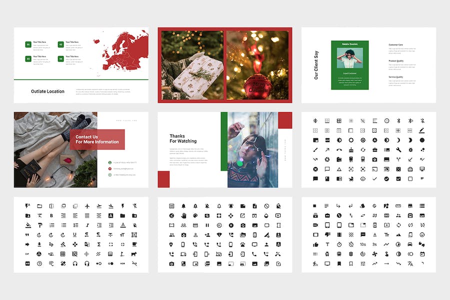 圣诞节活动推广营销宣传Keynote模板 - PPT派