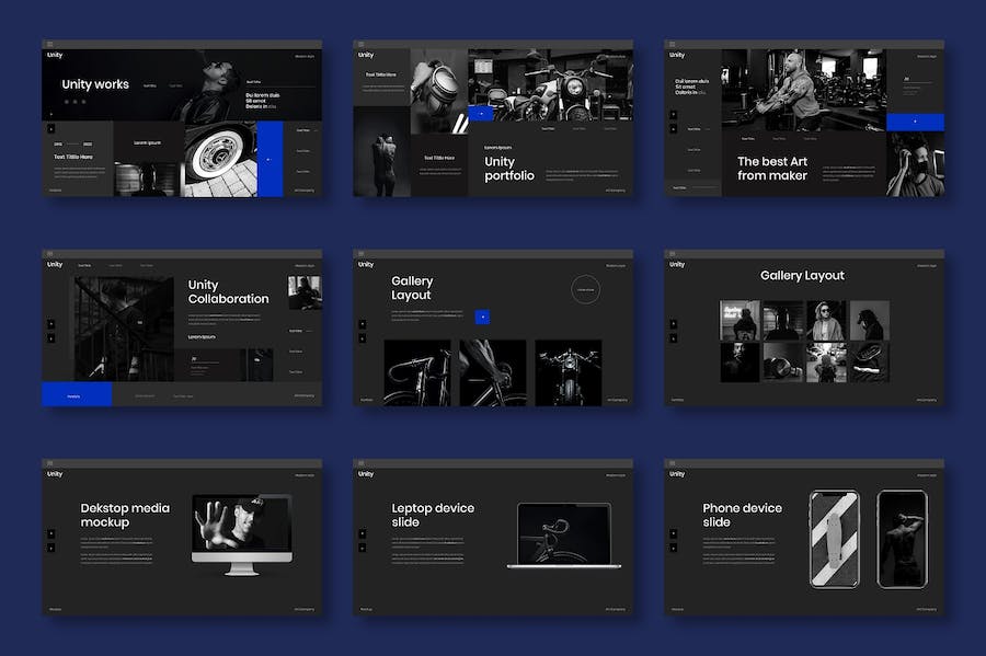 统一品牌商务企业服务介绍Keynote模板 - PPT派
