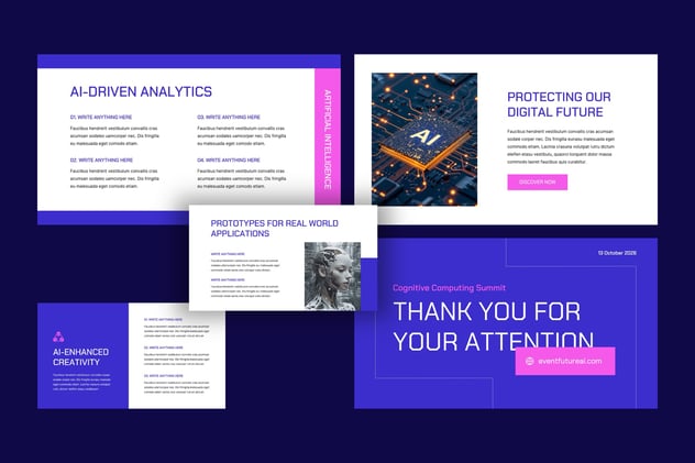 人工智能活动科技创新企业方案PPT模板 - PPT派