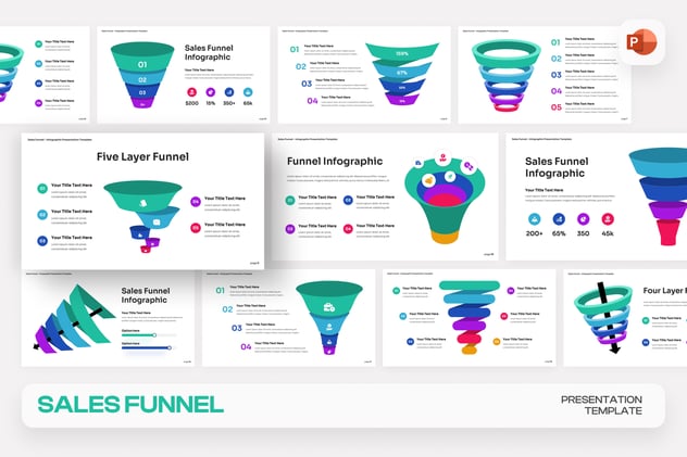 电商销售漏斗营销转化策略讲述展示PPT模板 - PPT派